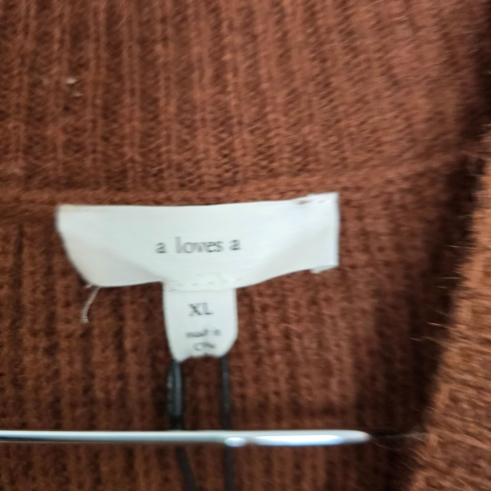 NWT A Loves A Womens Cozy Cabin Cable Knit Sweater Dress Sz XL Fall Quiet Luxury - Picture 8 of 14